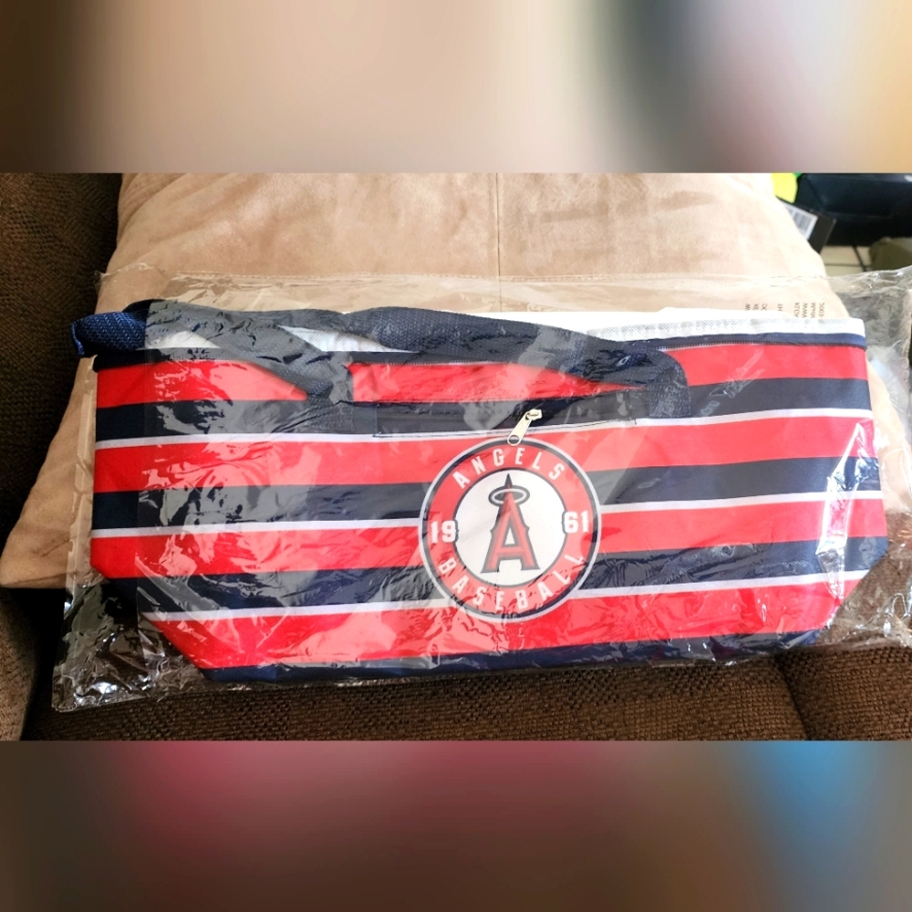 MLB Anaheim Angels Insulated Bag 4 Food/Storage Los Angeles Angels Baseball NEW
